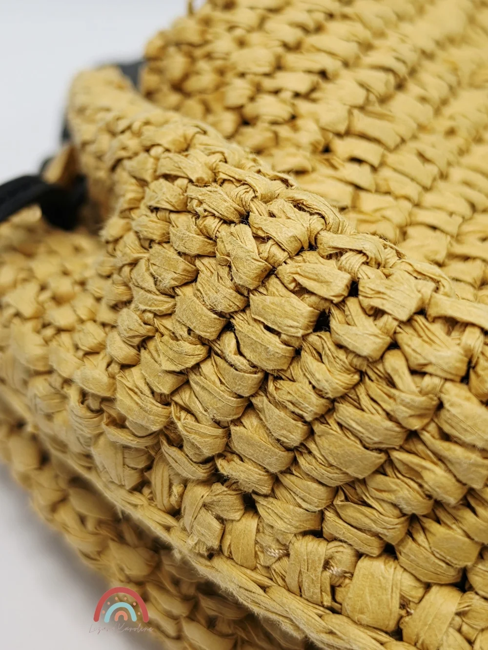 Madewell The Camren Gathered Shoulder Bag in Natural Straw and Leather Trim - Picture 16 of 16